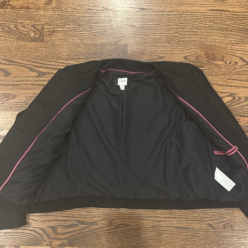 Black J.Crew Lady Jacket with Gold Buttons - Picture 4 of 7
